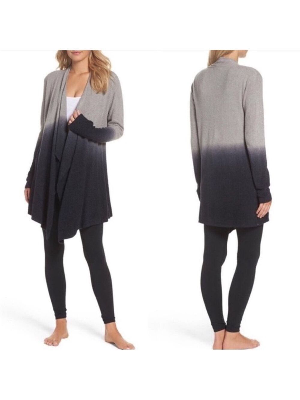 Barefoot Dreams Bamboo Chic Lite Calypso Wrap Ombre Cardigan S/M Style 436